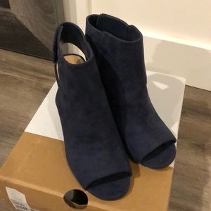 Open toe booties